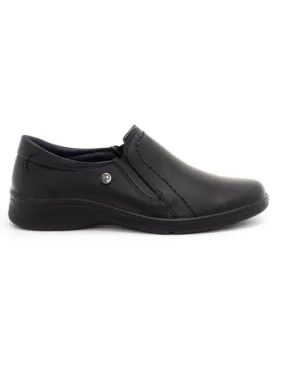 mocasines pitillos 2931 de piel negros