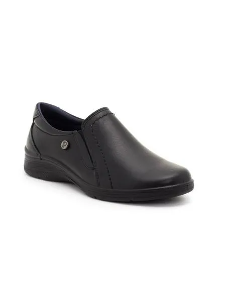 mocasines pitillos 2931 de piel negros