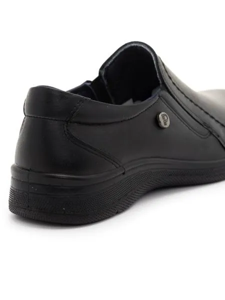 mocasines pitillos 2931 de piel negros