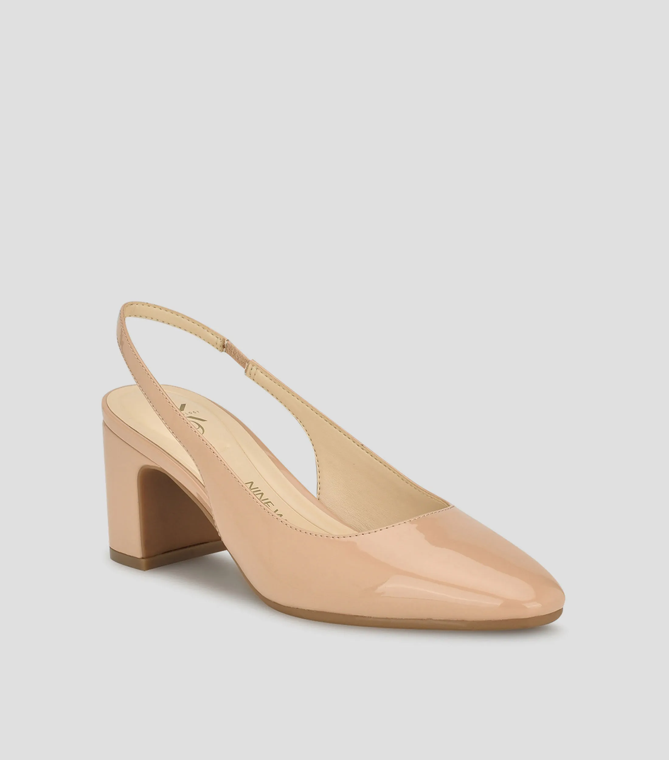 Nine West Zapatillas Slingback con tacón bajo ancho Mujer