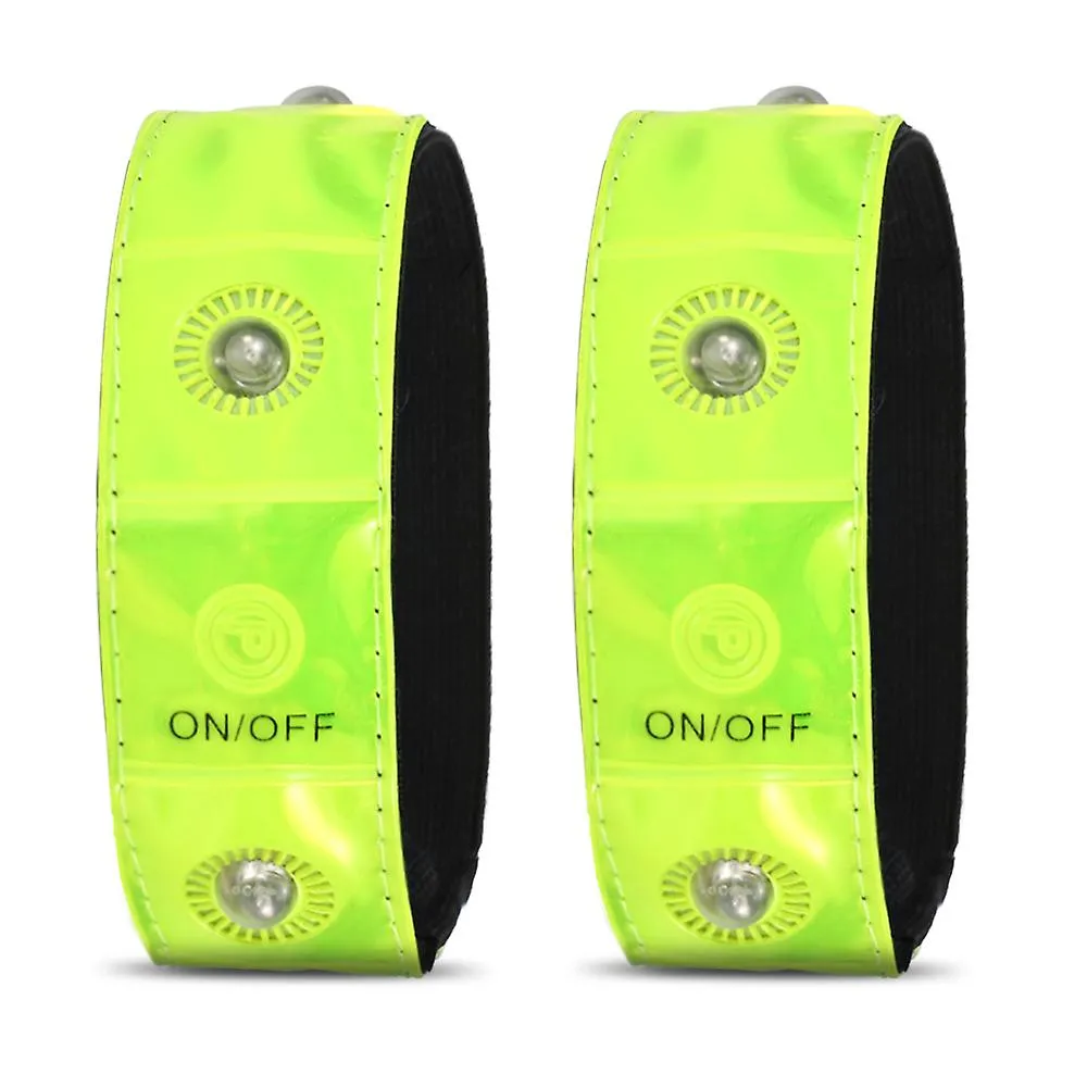 Outdoor Sports Led Night Safety Reflective Wrist Band Bracelet For Cycling Walking Running