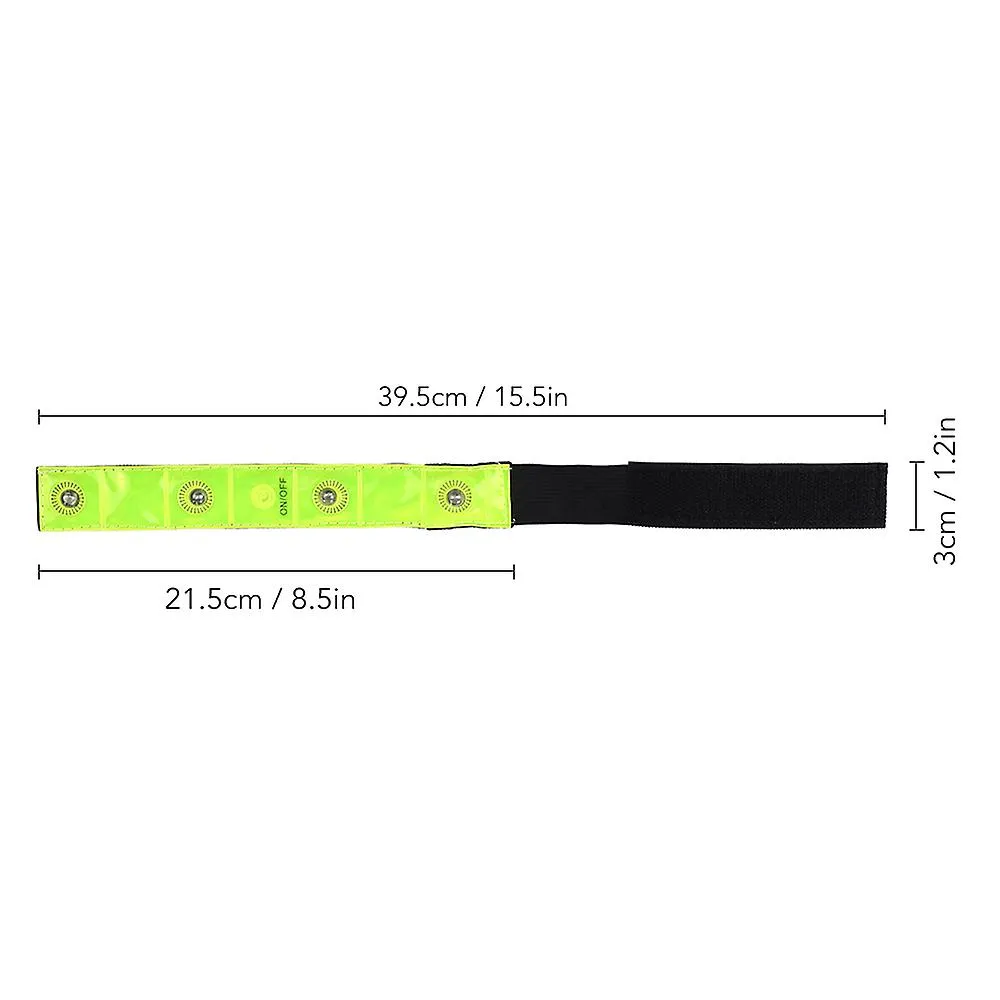 Outdoor Sports Led Night Safety Reflective Wrist Band Bracelet For Cycling Walking Running