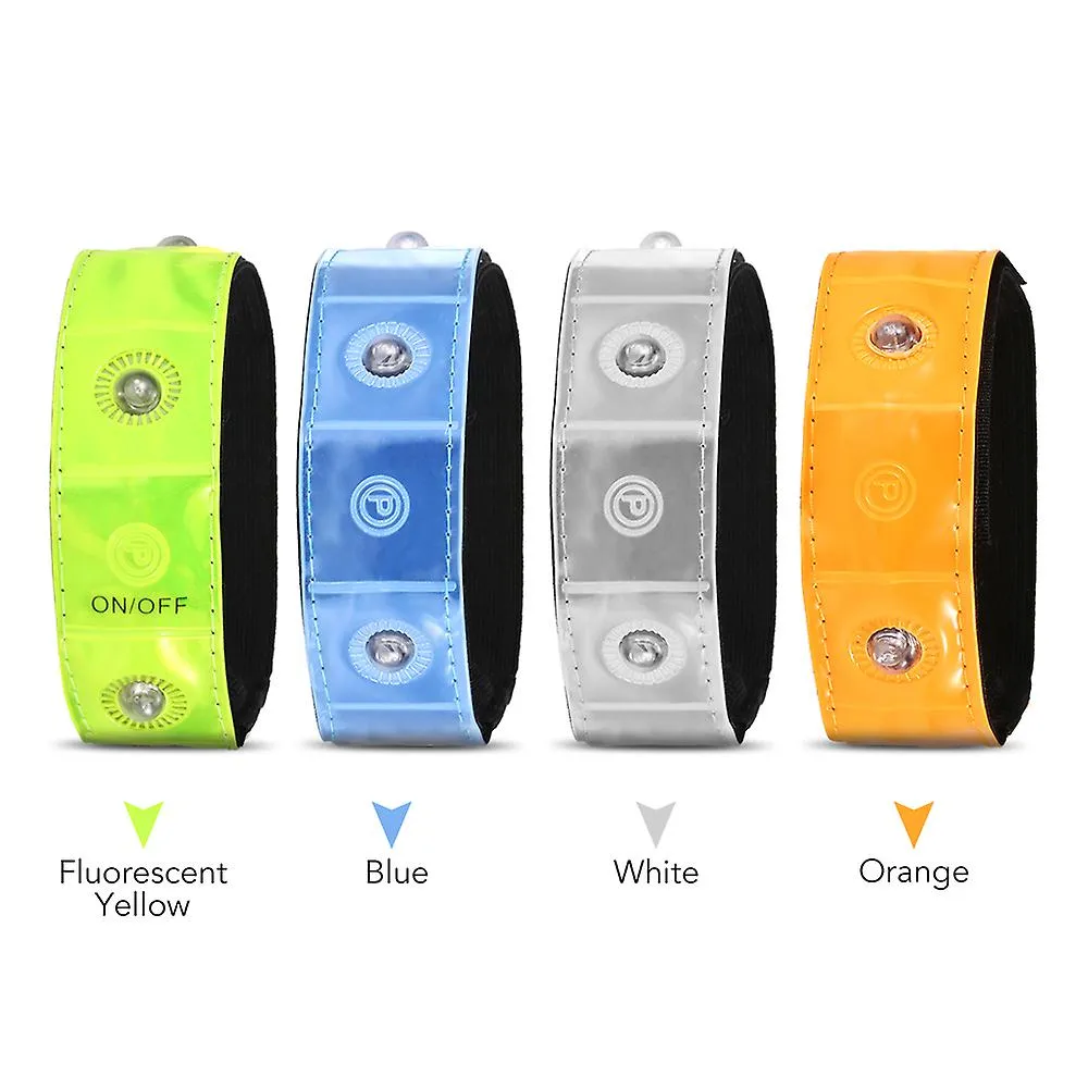 Outdoor Sports Led Night Safety Reflective Wrist Band Bracelet For Cycling Walking Running