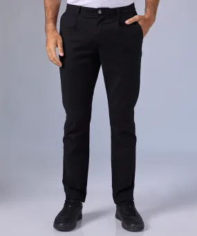 PANTALÓN BROOKEN CON PLIEGUES SLIM FIT NEGRO OI24