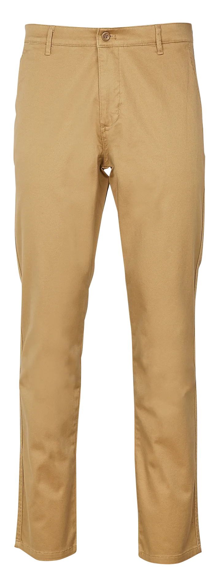 Pantalón chino slim fit de algodón elástico en dorado