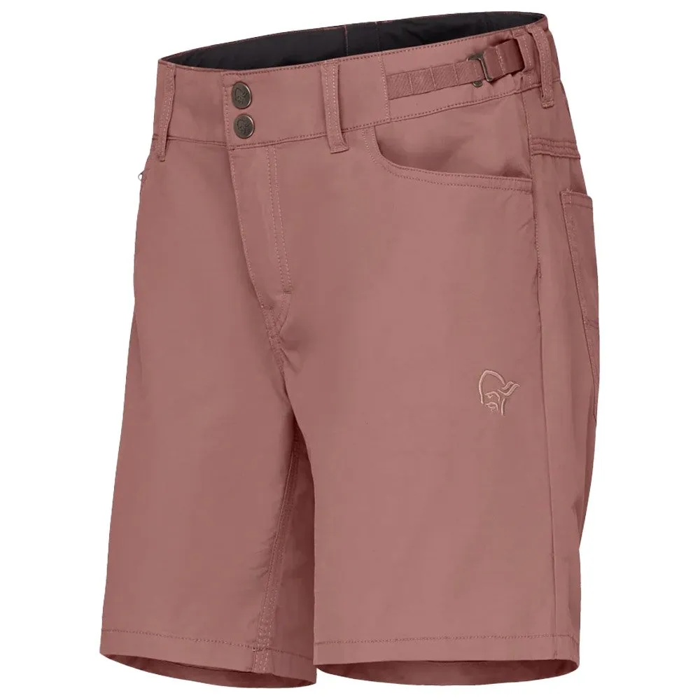 Pantalón corto de trekking Norrona Femund Cotton Short W Grape Shake