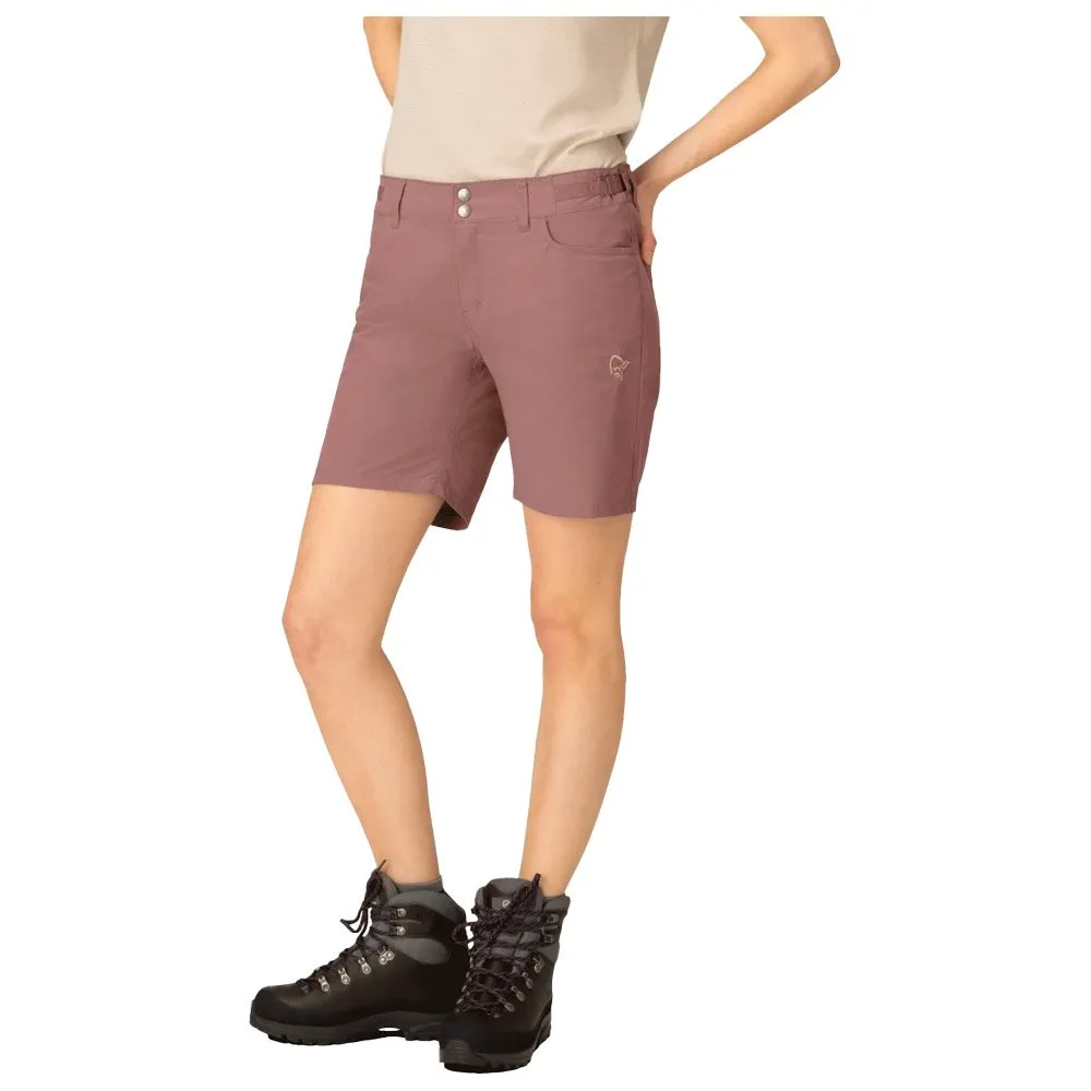 Pantalón corto de trekking Norrona Femund Cotton Short W Grape Shake