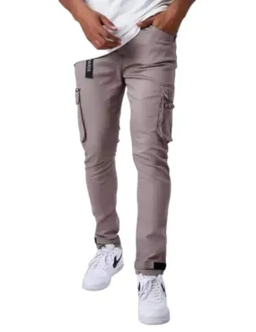 Pantalón ProjectxParis cargo beige velcro hombre