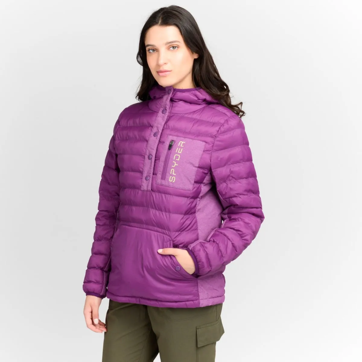 Parka Outdoor Mujer Spyder Speed Fleace Morada