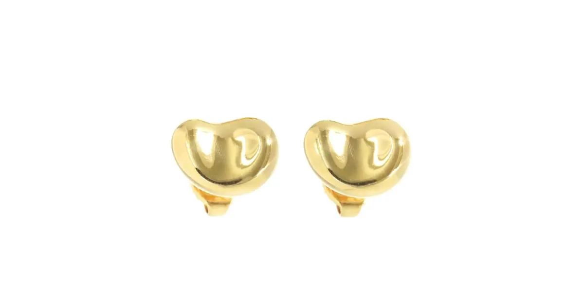 Pendientes de frijol de oro amarillo de 18K Tiffany & Co. 