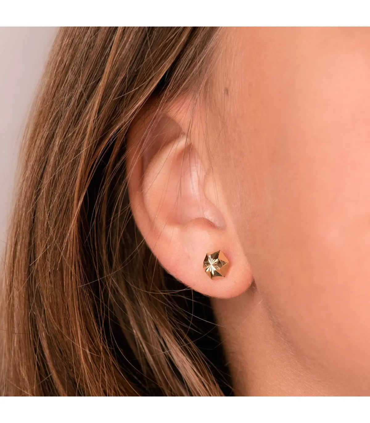 Pendientes oro amarillo Evita 6 mm 18 Ktes