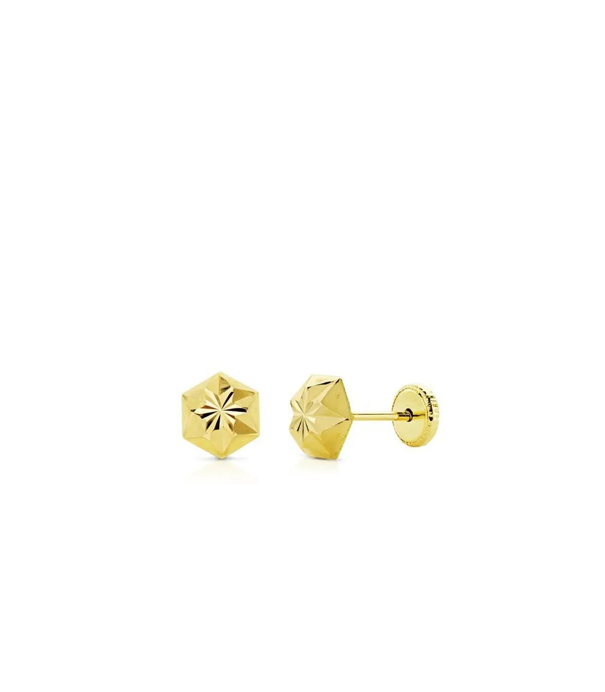 Pendientes oro amarillo Evita 6 mm 18 Ktes