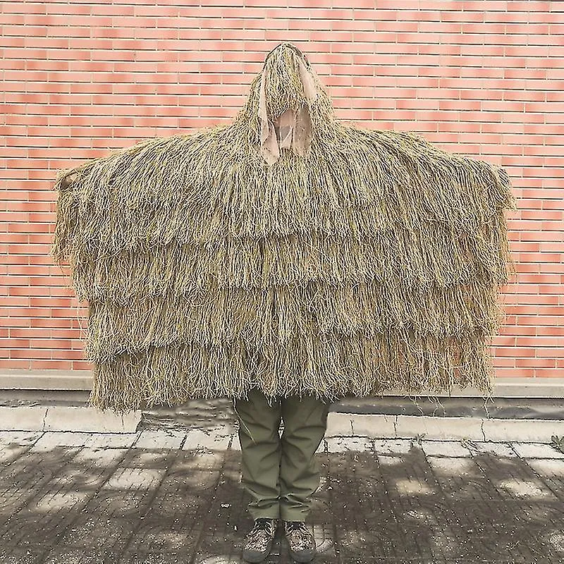 Photography Withered Grass Clothes Hunting Cloak Ghillie Suit Ghillie Clothes Camouflage Hunting Outdoor Jungle Hunting Poncho