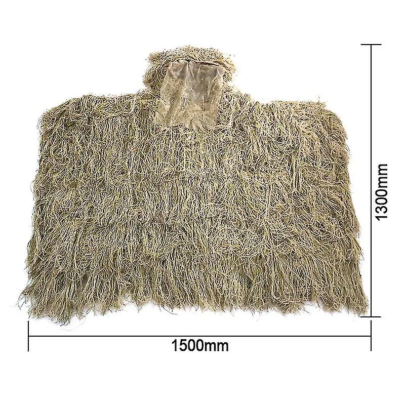 Photography Withered Grass Clothes Hunting Cloak Ghillie Suit Ghillie Clothes Camouflage Hunting Outdoor Jungle Hunting Poncho