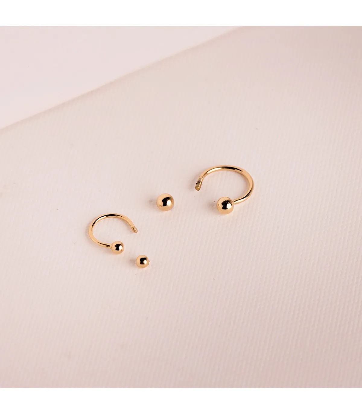 Piercing Septum Bolitas Oro 18K