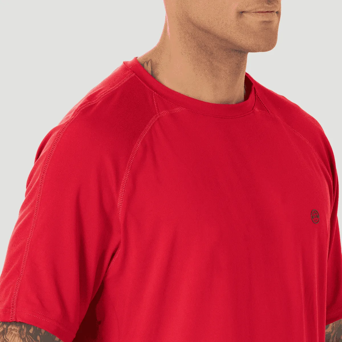 Polera Outdoor Hombre ATG by Wrangler SS Performance Roja