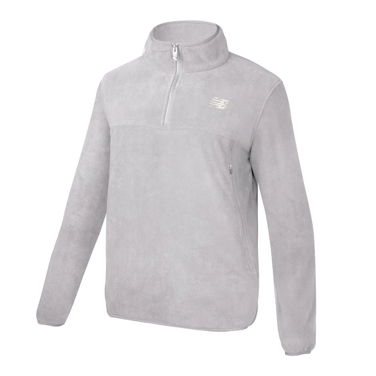 Polerón Polar Outdoor Hombre New Balance Quarter Zip Gris