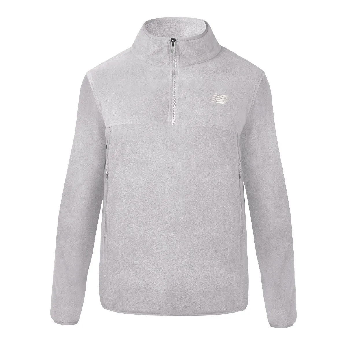 Polerón Polar Outdoor Hombre New Balance Quarter Zip Gris