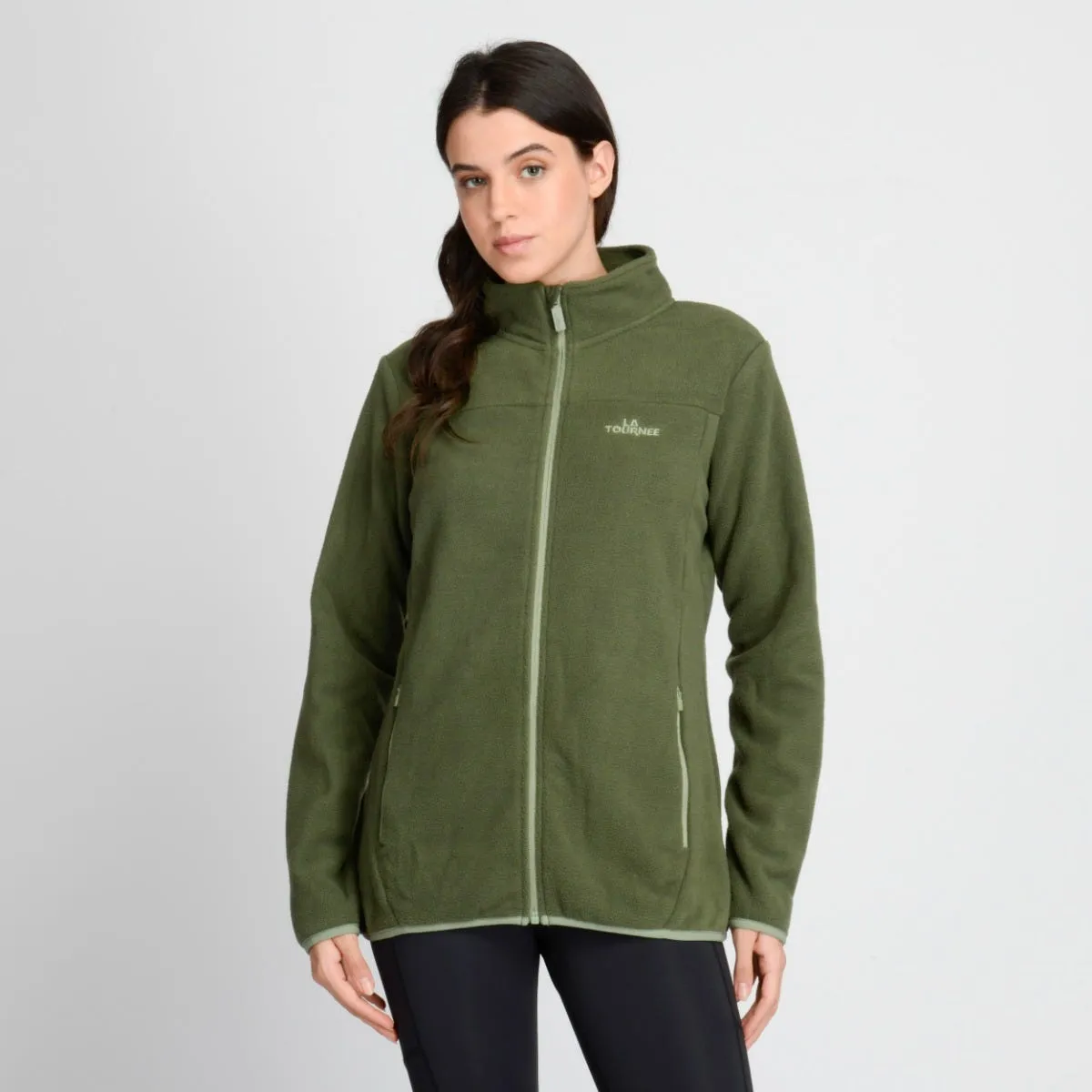 Polerón Polar Outdoor Mujer La Tournee LTM Verde