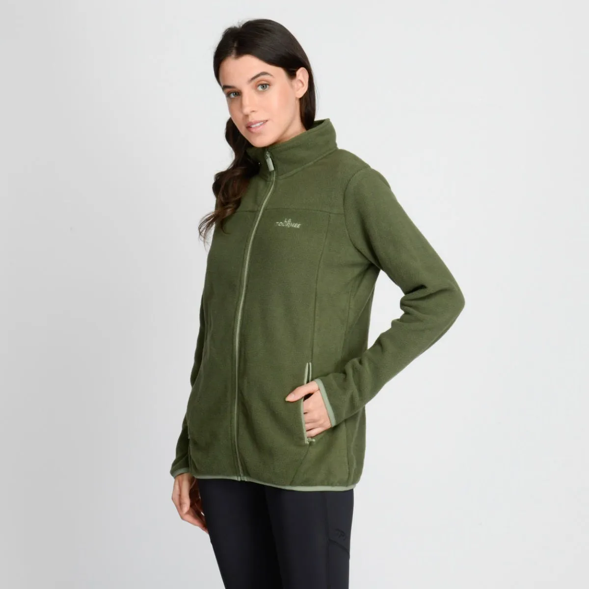 Polerón Polar Outdoor Mujer La Tournee LTM Verde