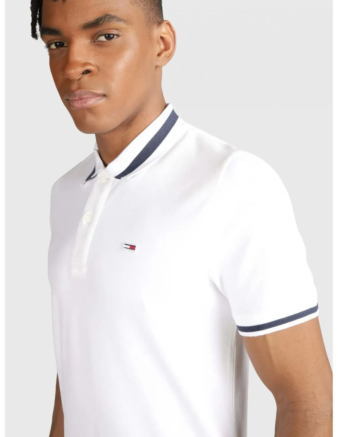 Polo elástico de corte slim de hombre de Tommy Jeans