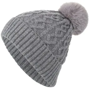 Rebirth Sunny Outdoor Winter Adult Neutral Keep Warm Hairball Hats Plush Knitted Wool Hat