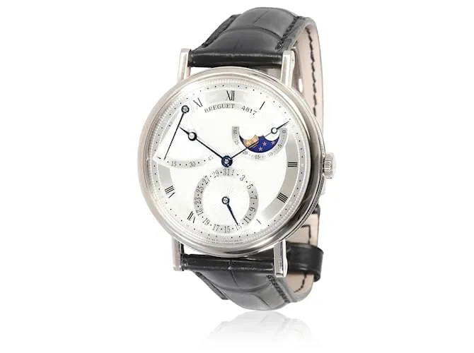 Reserva de marcha Breguet Classique 7137cama y desayuno/11/9V9 Reloj para Hombre en Oro Blanco 