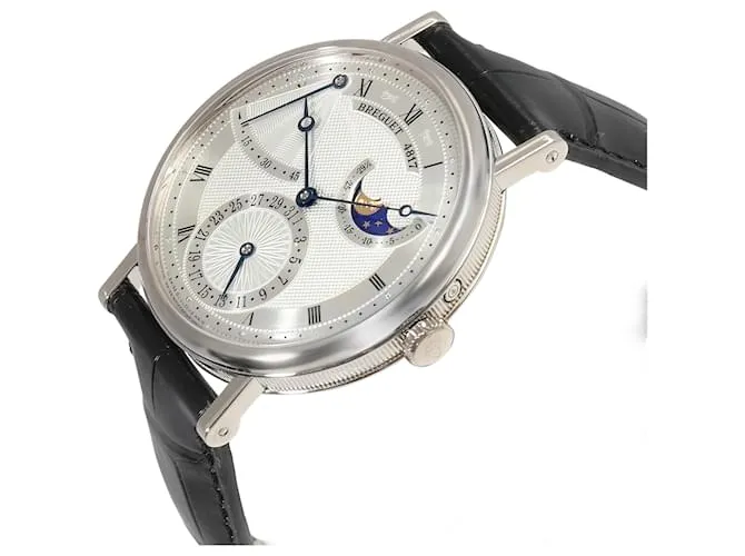 Reserva de marcha Breguet Classique 7137cama y desayuno/11/9V9 Reloj para Hombre en Oro Blanco 