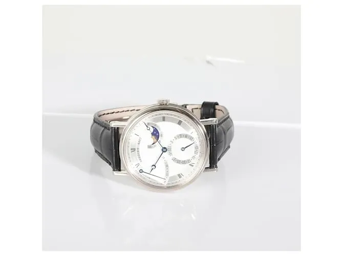 Reserva de marcha Breguet Classique 7137cama y desayuno/11/9V9 Reloj para Hombre en Oro Blanco 