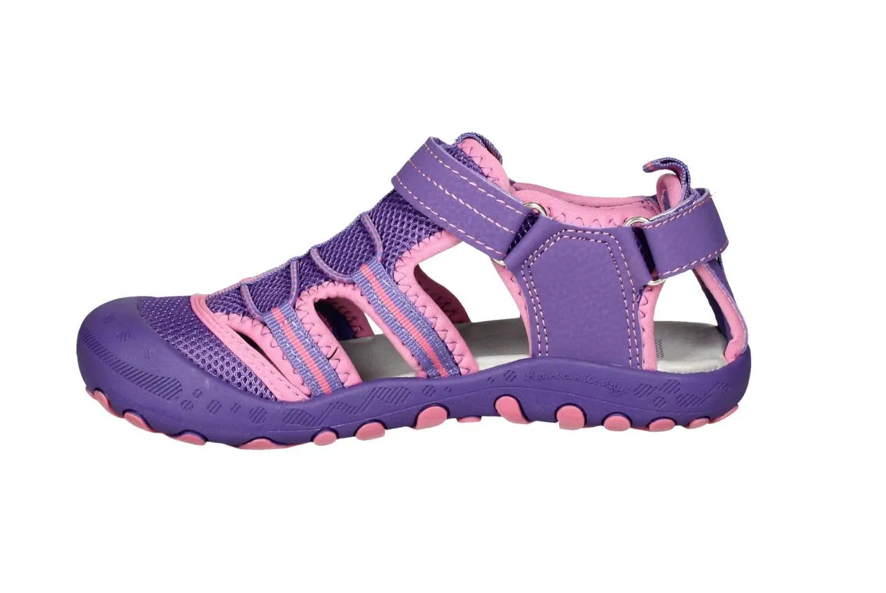 Sandalia Morada-rosa Campamento Velcro Talon