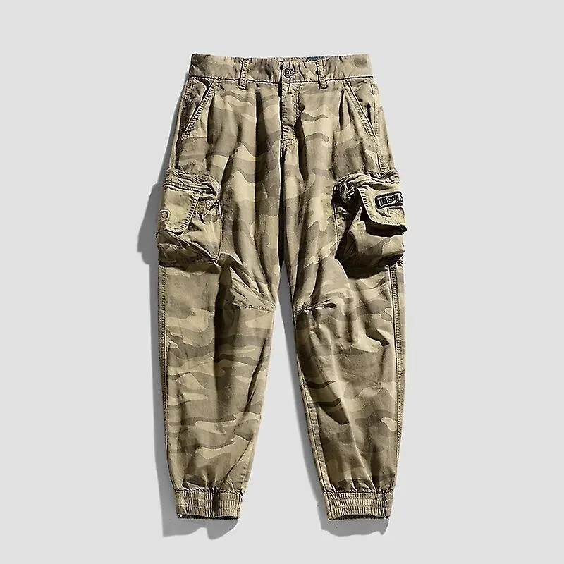 Spring Autumn Men Camouflage Cargo Pants Men Multi Pockets Army Cotton Tactical Trousers Outdoor Quick Dry Joggers Trousers Male