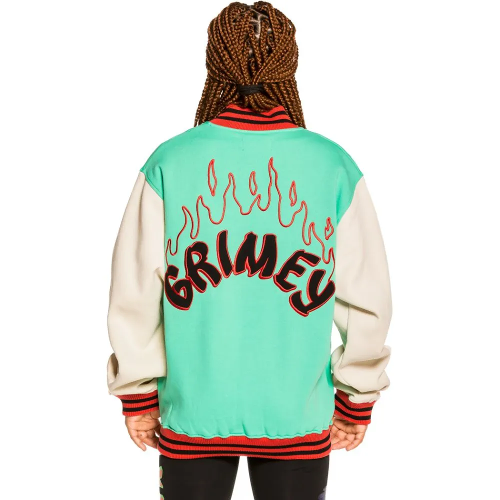 Sudadera Unisex Grimey "Destroy All Fear" Zip Crewneck - Green | Fall 21