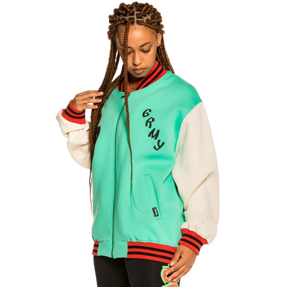 Sudadera Unisex Grimey "Destroy All Fear" Zip Crewneck - Green | Fall 21