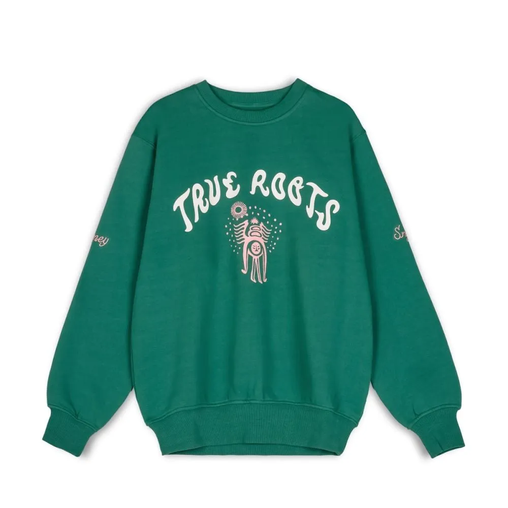 Sudadera Unisex Grimey "SNIPES X GRIMEY TRUE ROOTS" Crewneck - Green | Fall 22