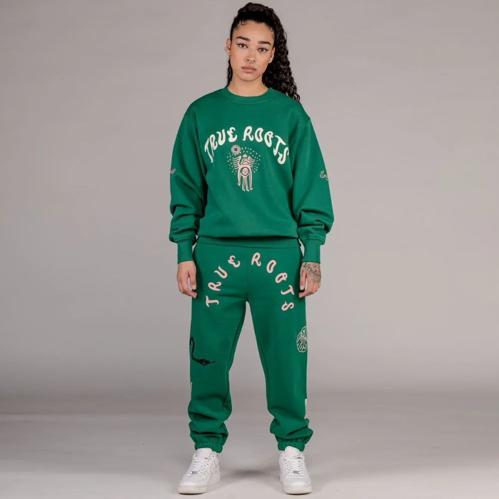 Sudadera Unisex Grimey "SNIPES X GRIMEY TRUE ROOTS" Crewneck - Green | Fall 22