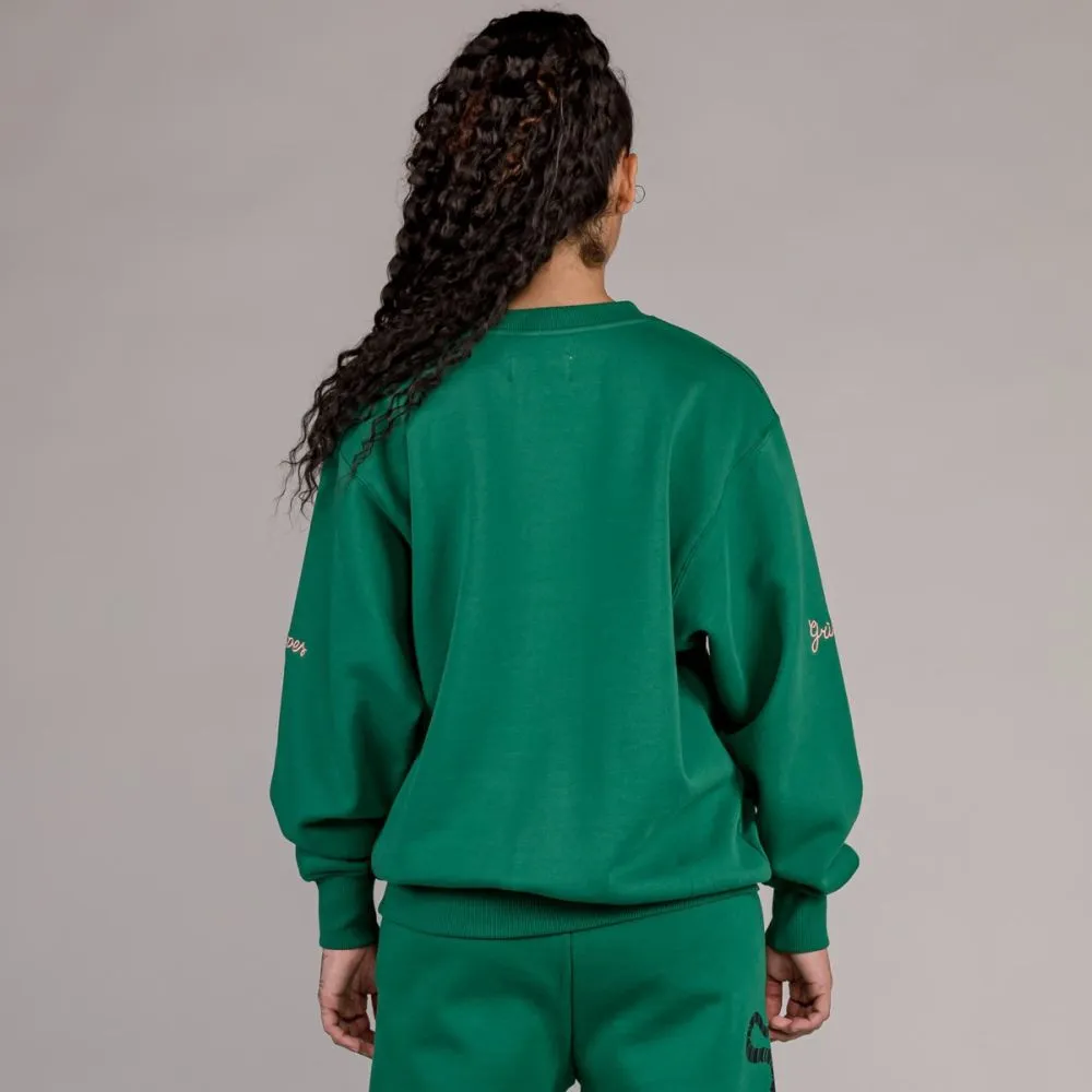 Sudadera Unisex Grimey "SNIPES X GRIMEY TRUE ROOTS" Crewneck - Green | Fall 22