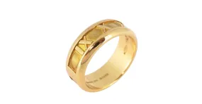 Tiffany & Co Anillo de banda de oro amarillo K18YG Tiffany Atlas 