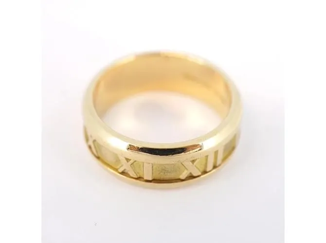 Tiffany & Co Anillo de banda de oro amarillo K18YG Tiffany Atlas 