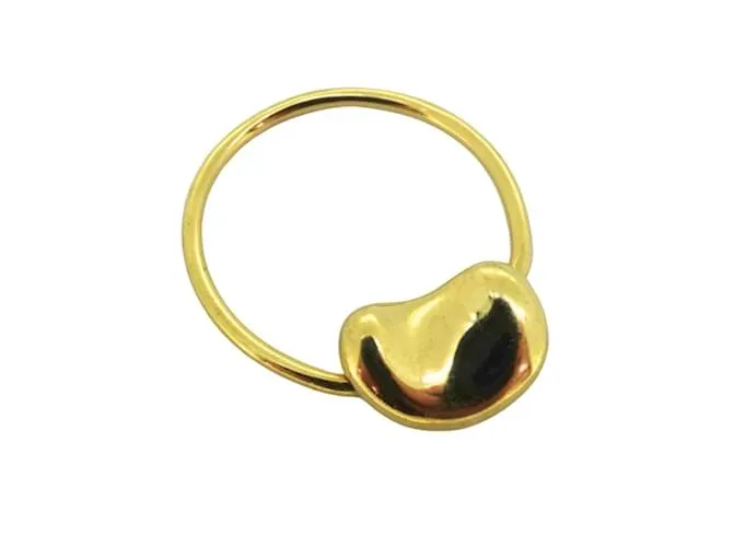 Tiffany & Co Anillo de banda de oro amarillo K18YG Tiffany Bean 