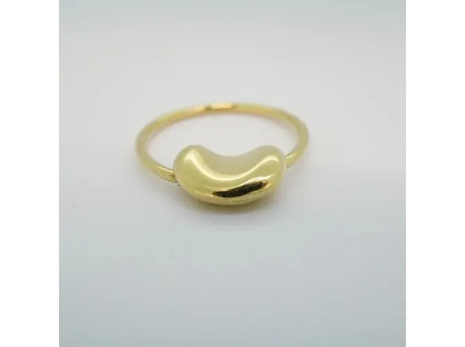 Tiffany & Co Anillo de banda de oro amarillo K18YG Tiffany Bean 