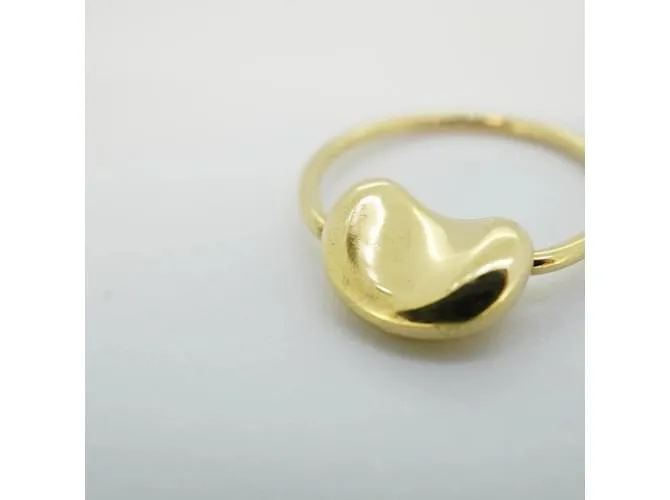 Tiffany & Co Anillo de banda de oro amarillo K18YG Tiffany Bean 