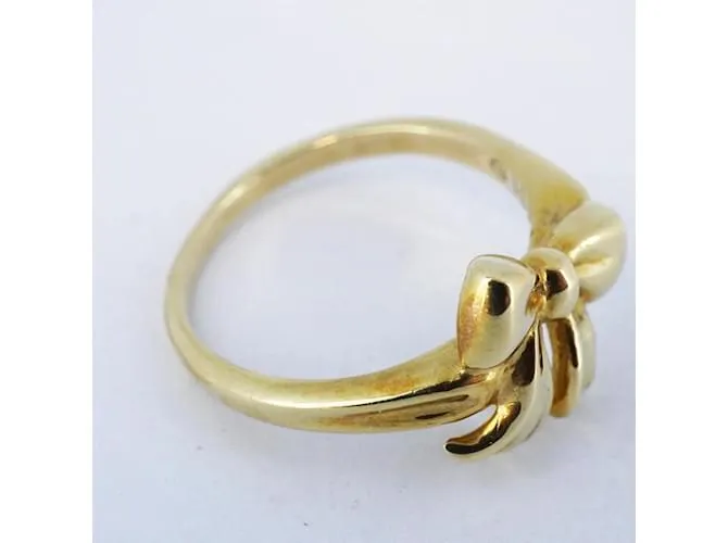 Tiffany & Co Anillo de banda en oro amarillo K18YG Tiffany Ribbon 