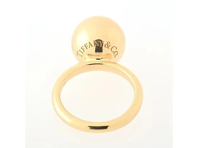 Tiffany & Co Anillo de bola Tiffany Hardware en oro amarillo Dorado 