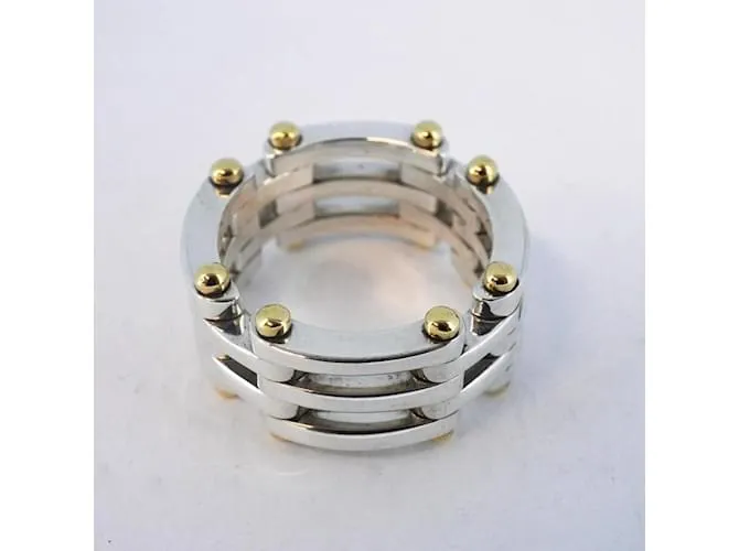 Tiffany & Co Anillo Tiffany Ring Gate K18YG de oro amarillo y banda de plata 