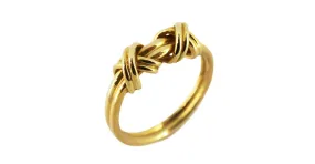 Tiffany & Co Anillo Tiffany Signature Double Cross K18YG Oro Amarillo para Mujeres 