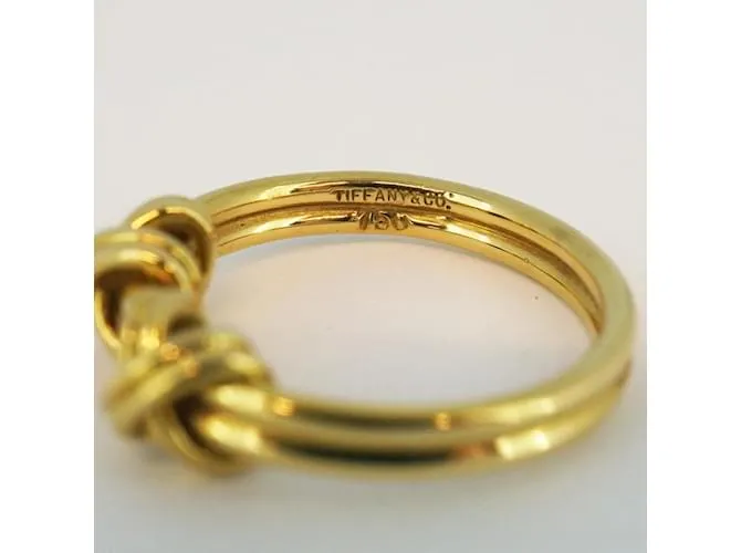 Tiffany & Co Anillo Tiffany Signature Double Cross K18YG Oro Amarillo para Mujeres 