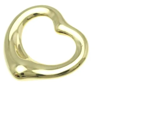 Tiffany & Co Collar colgante de diamante Tiffany Open Heart en oro amarillo Dorado 