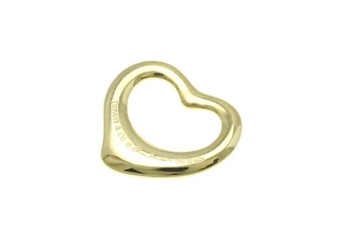 Tiffany & Co Collar colgante de diamante Tiffany Open Heart en oro amarillo Dorado 