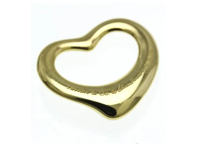 Tiffany & Co Collar colgante de diamante Tiffany Open Heart en oro amarillo Dorado 