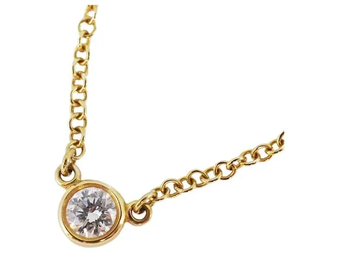 Tiffany & Co Collar Tiffany con diamante en oro amarillo 